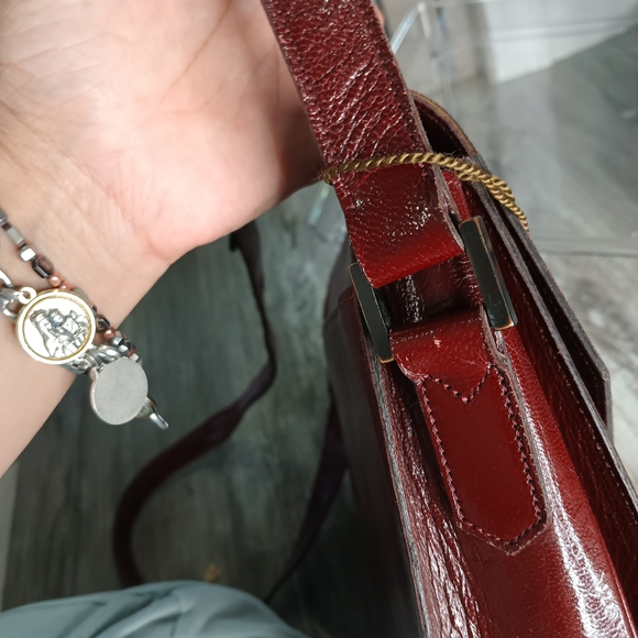 Yves Saint Laurent Red Vintage Crossbody Bag - Picture 11 of 15